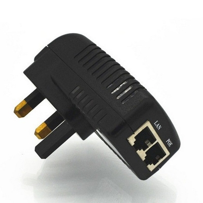 DC 48V 0.5A 월 플러그 POE 주입기 IP 전화 / 카메라 전원 공급 장치용 이더넷 어댑터 US