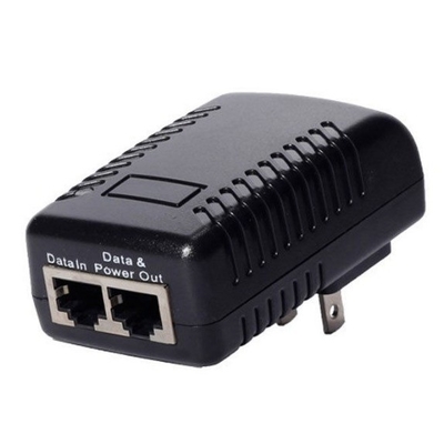 DC 48V 0.5A 월 플러그 POE 주입기 IP 전화 / 카메라 전원 공급 장치용 이더넷 어댑터 US