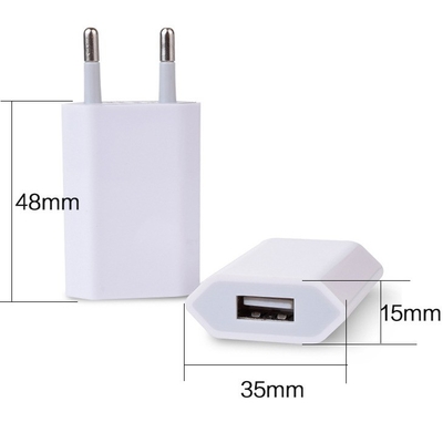 USB 벽 충전기 플러그 DC 출력형 흑백 5V 1A 아이폰용 삼성 안드로이드 LG