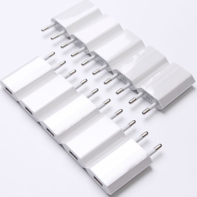 USB 벽 충전기 플러그 DC 출력형 흑백 5V 1A 아이폰용 삼성 안드로이드 LG