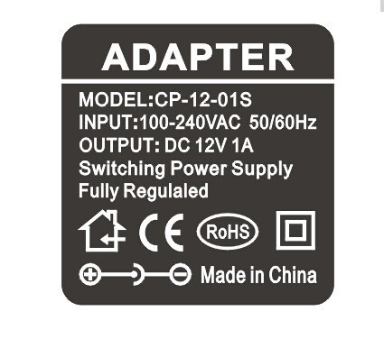 CCTV LED 과전압 및 단회로 보호를 위해 12V DC 전원 어댑터 보장