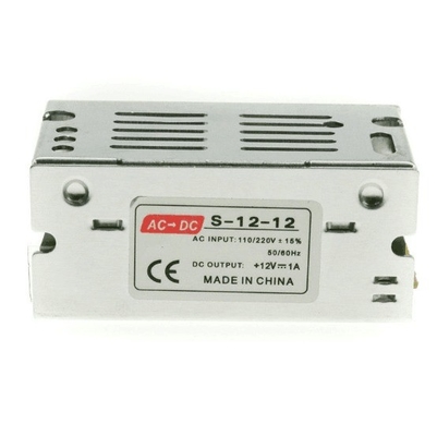 단일 출력 12V 1.2A 12W LED 및 DC 전력 출력 스위치 전원