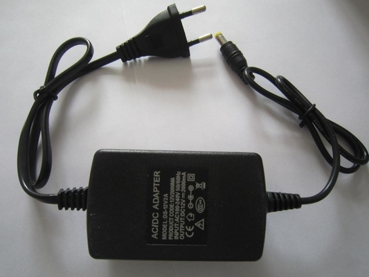 24W 24V 1A 12V 2A AC/DC 데스크톱 전원 어댑터 블랙 출력 전압 24VDC