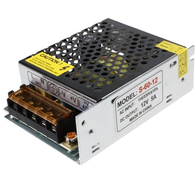 초전압 보호 110V/AC 220V DC 12V 5A LED 스트립에 대한 60W LED 전원 공급 장치 드라이버를 전환