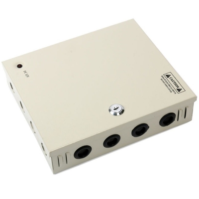 컴팩트 12v 10a 9 채널 CCTV 카메라 전원 공급 상자 출력 주파수 50/60Hz