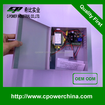 출력 전류 100-5000mA 금속 케이스 12v 5a 60w 배터리 백업과 함께 전원 공급
