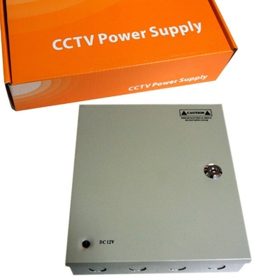 출력 전류 10A CCTV 보안 카메라 전원 공급 상자 분배 12V 9CH 18CH 포트