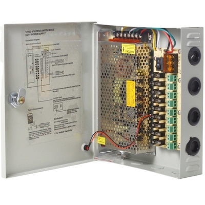 높은 주파수 12V 10A 120W 18ch CCTV 카메라 CE ROHS FCC와 함께 전원 공급