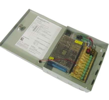 CCTV 전원 공급 상자 9CH 12V 5A DC 출력 60W 효율 90% 출력 주파수 50/60Hz