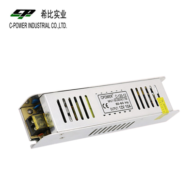 CCTV 카메라 또는 LED 조명용 12V 10A AC/DC 스위칭 전원 공급 88% 효율성