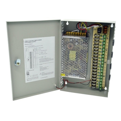 효율성 82% C 전력 110v 220v ac dc 12v 18ch 20a 12 volt 16 채널 CCTV 전원 공급