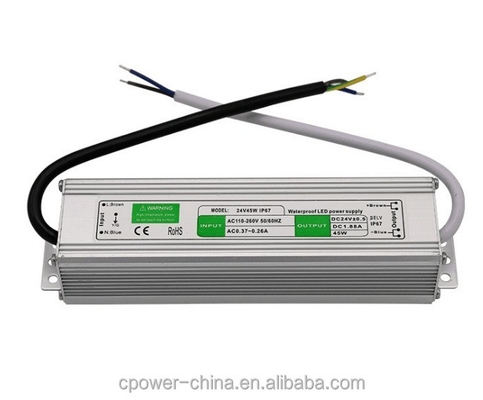 12V/24V LED 라이트 스트립 전원 공급 IP67 방수 45W LED 드라이버 일정한 전압