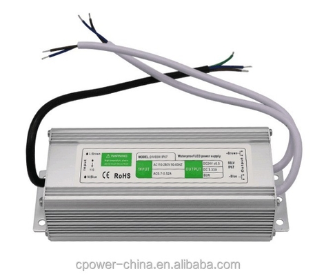 방수 80W 45W 50W 60W 100W 120W DC12V/24V LED 전원 공급 트랜스포머 IP67/IP66