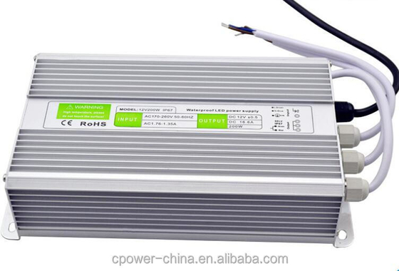 220V 방수 AC DC 12V 24V 트랜스포머 LED 전원 공급 드라이버 200W 250W 150W 100W