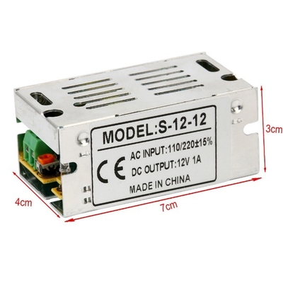 12V 1A CCTV LED 출력 주파수 50/60Hz 전자 LED CCEV