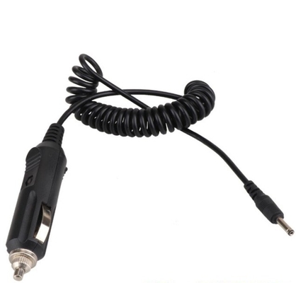 검은색 12V DC 자동차 담배 라이터 충전 케이블 5.5x2.1mm 표준 구리