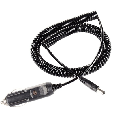 검은색 12V DC 자동차 담배 라이터 충전 케이블 5.5x2.1mm 표준 구리