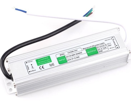 방수 50W 트랜스포머 전원 공급 LED 드라이버 DC12V 외관용 단일 출력