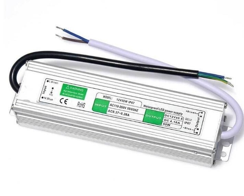 방수 50W 트랜스포머 전원 공급 LED 드라이버 DC12V 외관용 단일 출력