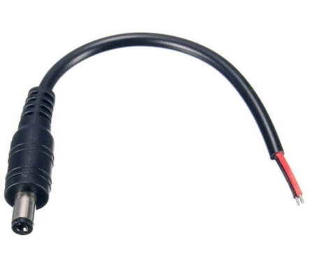 5.5 * 2.1mm 남성 DC 전원 플러그 커넥터 벗겨진 여성 끝 CCTV PSU Pigtail 케이블 12V