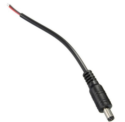 5.5 * 2.1mm 남성 DC 전원 플러그 커넥터 벗겨진 여성 끝 CCTV PSU Pigtail 케이블 12V