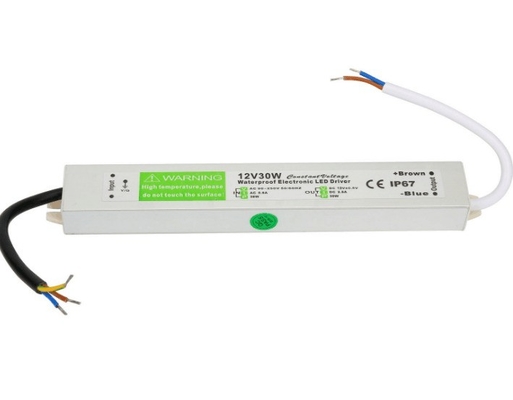 DC 12V/24V IP66/IP67 LED 스트립 LED 조명 전원 공급 장치에 대한 30W 방수 LED 드라이버