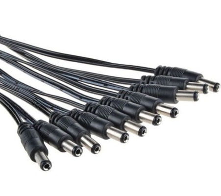 12V DC 파워 피그테일 남성 5.5*2.1mm 케이블 플러그 와이어 CCTV 카메라에 검은 색