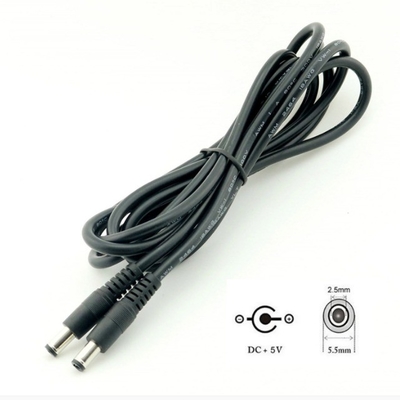 5m 3m 2m 1m DC 케이블 흰색 여성 끝 타입 5.5mm x 2.1mm 플러그 어댑터 연장 케이블