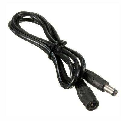 5m 3m 2m 1m DC 케이블 흰색 여성 끝 타입 5.5mm x 2.1mm 플러그 어댑터 연장 케이블