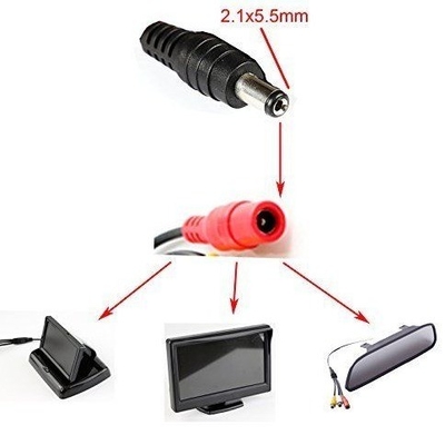 5m 3m 2m 1m DC 케이블 흰색 여성 끝 타입 5.5mm x 2.1mm 플러그 어댑터 연장 케이블