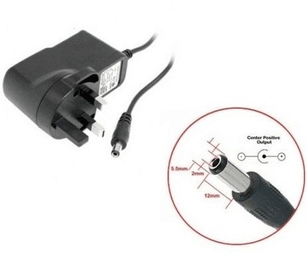 DC 출력 유형 검은색 플라스틱 12V 어댑터 6W 12W 1A 0.5A 12 볼트 0.5Amp 전원 공급