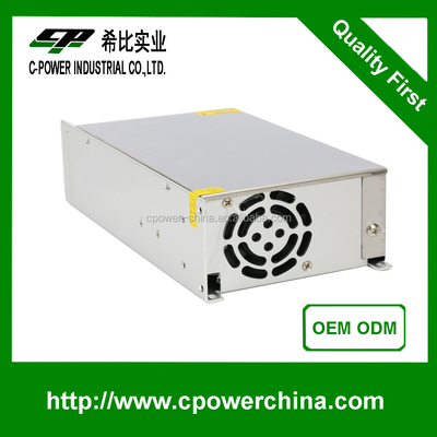 최고 10 AC DC 24V 36V 48V 600W 출력 주파수 50/60Hz의 고전압 전원 공급 장치