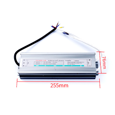 400W 12V 33.3A DC 방수 LED 전원 공급 IP67 등급 라인 규제 범위 ±0.5max