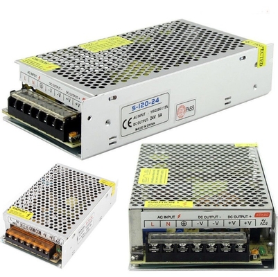 220V 입력 전압 단일 출력 24V 5A 24 볼트 AC 전원 공급 장치