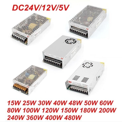 220V 입력 전압 단일 출력 24V 5A 24 볼트 AC 전원 공급 장치