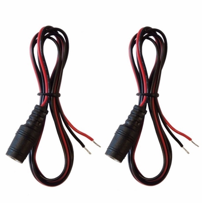 구리 코어 2.1mm x 5.5mm DC 여성 잭 열기 12V / 9V 전압에 대한 맨 와이어 어댑터