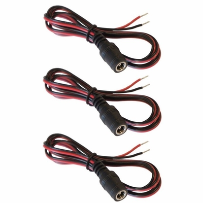 구리 코어 2.1mm x 5.5mm DC 여성 잭 열기 12V / 9V 전압에 대한 맨 와이어 어댑터