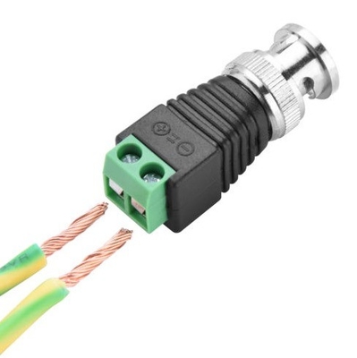 CAT5에서 BNC 코아시얼 비디오 발런 2.1mm 남성 DC 전원 연결 키트 AF CCTV 액세서리