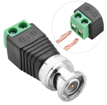 CAT5에서 BNC 코아시얼 비디오 발런 2.1mm 남성 DC 전원 연결 키트 AF CCTV 액세서리