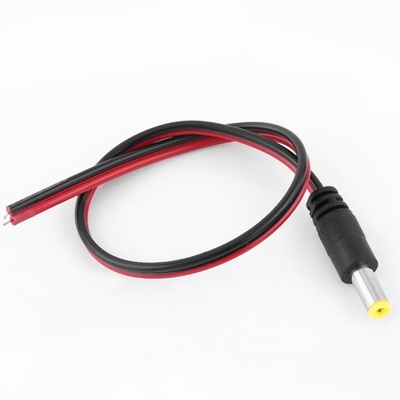 CE 인증 남성 케이블 플러그 와이어 CCTV 보안을 위한 5.5 * 2.1mm 12V DC 전력 pigtail