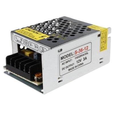 36W DC 12V 3A 일정한 전압 LED DALI 전원 공급 장치