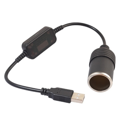 5V ~ 12V USB 자동차 담배 라이터 소켓 여성 변환기 어댑터 검은 PVC 디자인