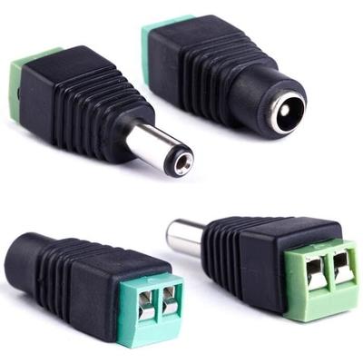 LED 12V DC 여성 남성 2.1 x 5.5mm 전원 커넥터 어댑터 플러그 잭 소켓 CCTV