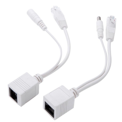CE 인증 쌍 POE 이더넷 주입기 스플리터 어댑터 케이블 CCTV RJ 45 RCA