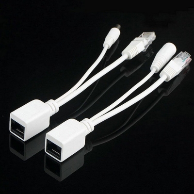 CE 인증 쌍 POE 이더넷 주입기 스플리터 어댑터 케이블 CCTV RJ 45 RCA