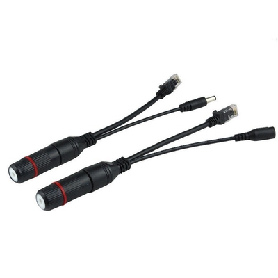 CCTV 시스템 IP 카메라 무선 AP NVR용 12V 방수 POE 주입기 스플리터 케이블