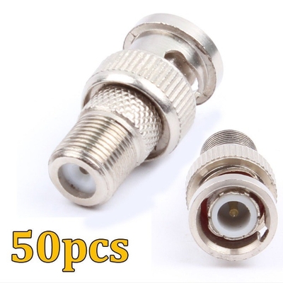 CE 인증을 받은 BNC 남성에서 F 여성 코엑스 RF 커넥터 어댑터 CCTV RG6 RG59 CE