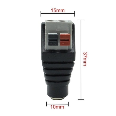 구리 12V 여성 커넥터 플러그 5.5*2.1mm 어댑터 플러그 LED 유연 스트립 테이프