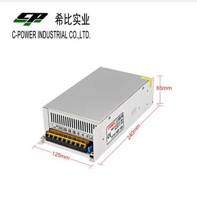 480W 24V 20A 단일 출력 전환 전원 공급 장치