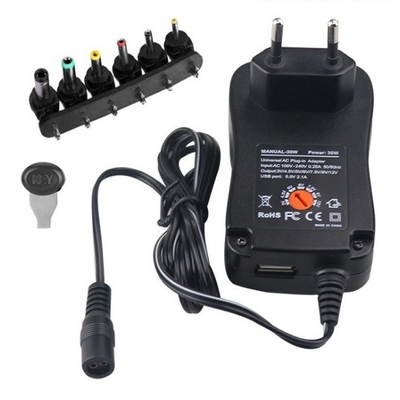 C-Power AC100-240v 유니버설 멀티 출력 30W 2.1A 3-12V 조절 전원 어댑터